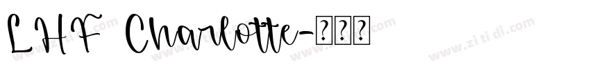 LHF Charlotte字体转换